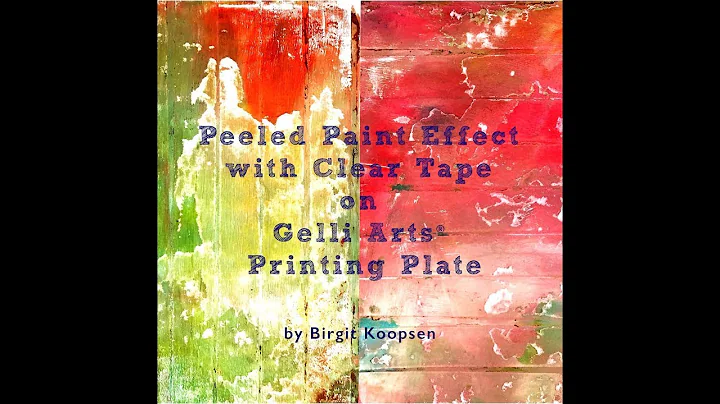 Peeled Paint Effect with Gelli Arts