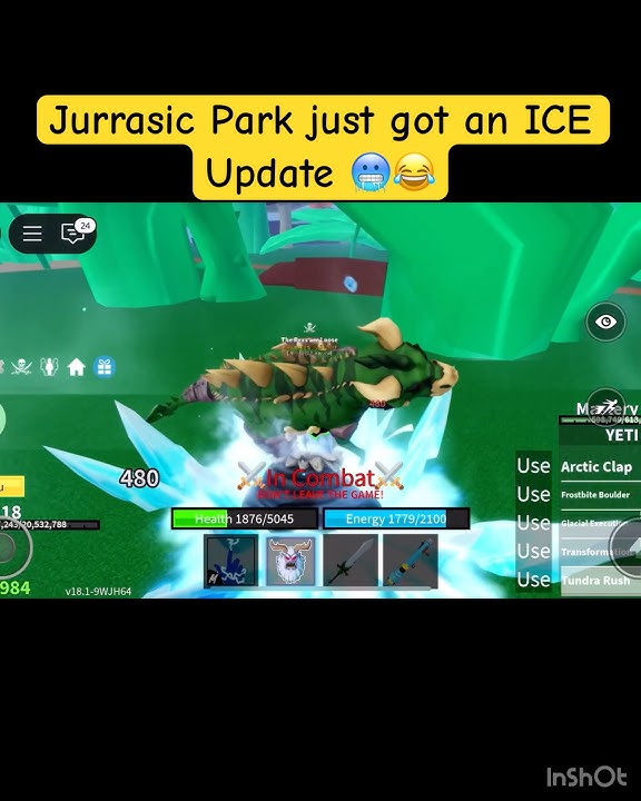 Yeti vs T-Rex - Who Wins? 🔥 Blox Fruits | Roblox #roblox #bloxfruits #gaming #pvp #2ndsea