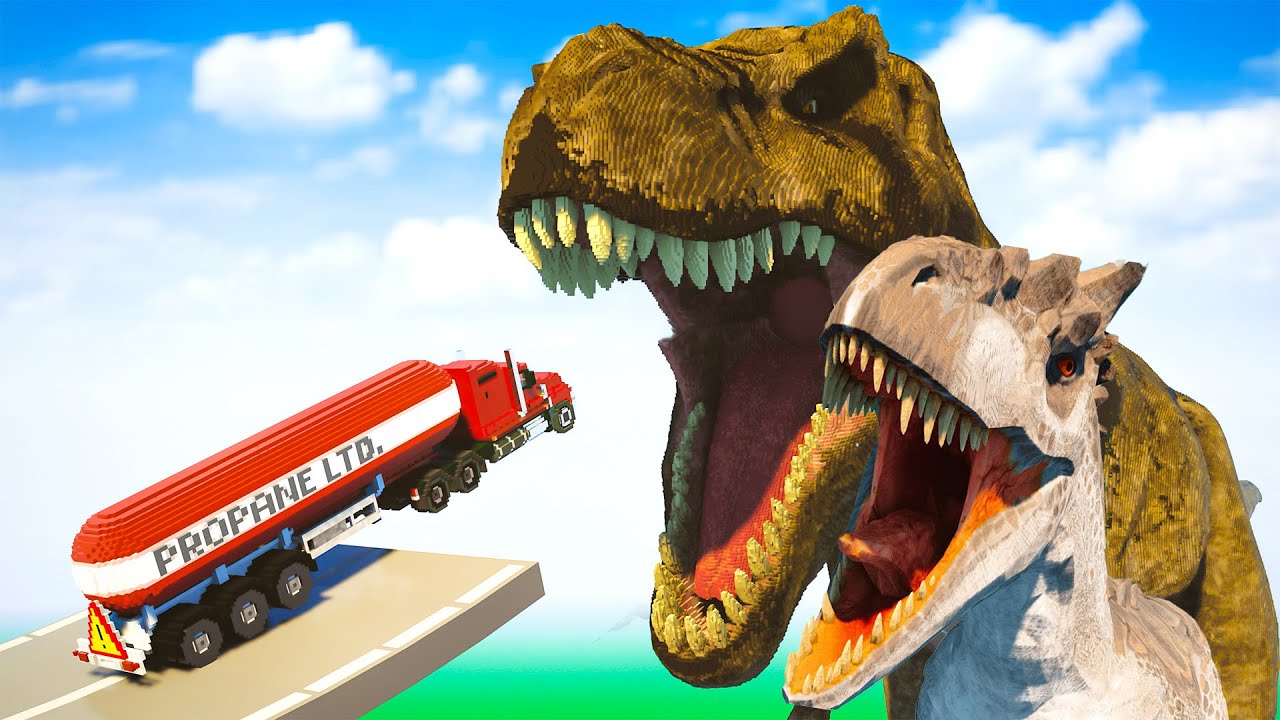 Cars vs Dinosaur Movie | Teardown