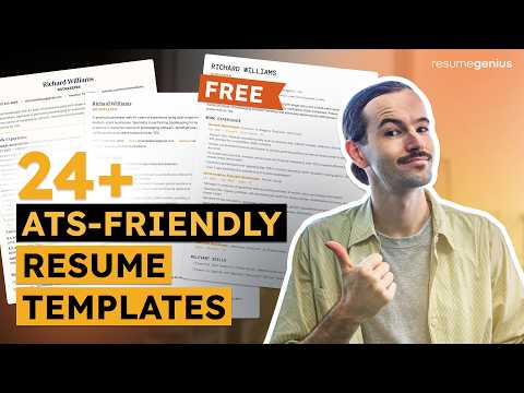 24 FREE ATS Friendly Resume Templates To STOP Getting Rejected By Job Scanners