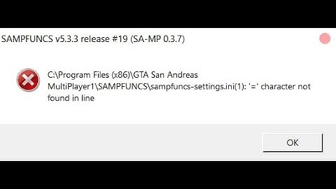 [SAMP] Erro na SampFuncs Facil de resolver GTA SAMP PC