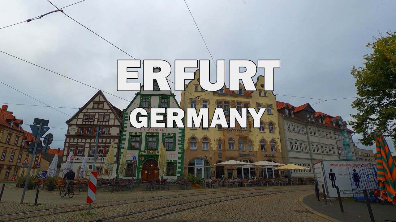 Erfurt, Germany - Driving Tour 4K