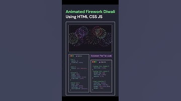 animation fireworks diwali using html  #and  css #or  JavaScript coding video