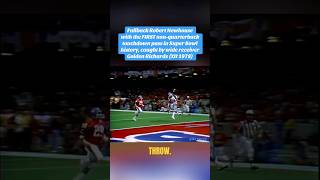 Historic pass and catch by the Dallas Cowboys duo of Robert Newhouse and Golden Richards #SuperBowl