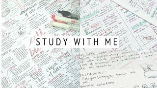 STUDY WITH ME #1 | maths & arts | time-lapse