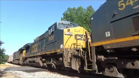 CSX Q409 With Ex. LMS Dash 8 Trailing!