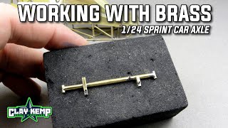 HOW-TO....WORK WITH BRASS: Soldering a scratch building a 1/24 model sprint car axle