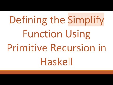 Defining the Simplify