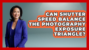Can Shutter Speed Balance The Photography Exposure Triangle? - Image Review Studio