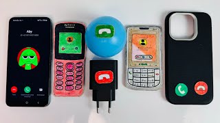 Galaxy s22/Nokia 210/blue ball charger/asus zenfone/hard cover phone, incoming calls