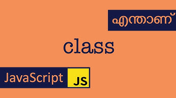 OOP #1 | class | JavaScript | Malayalam | object
