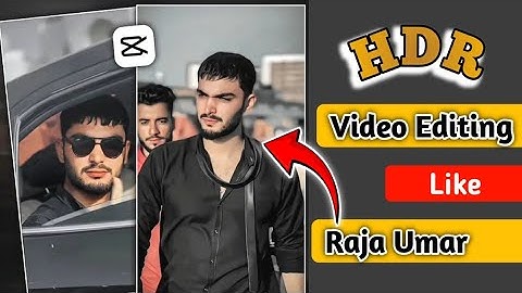 Raja Umar 786 HDR Black Effect Video Editing In CapCut | Template 2024 | Black Effect Video Editing