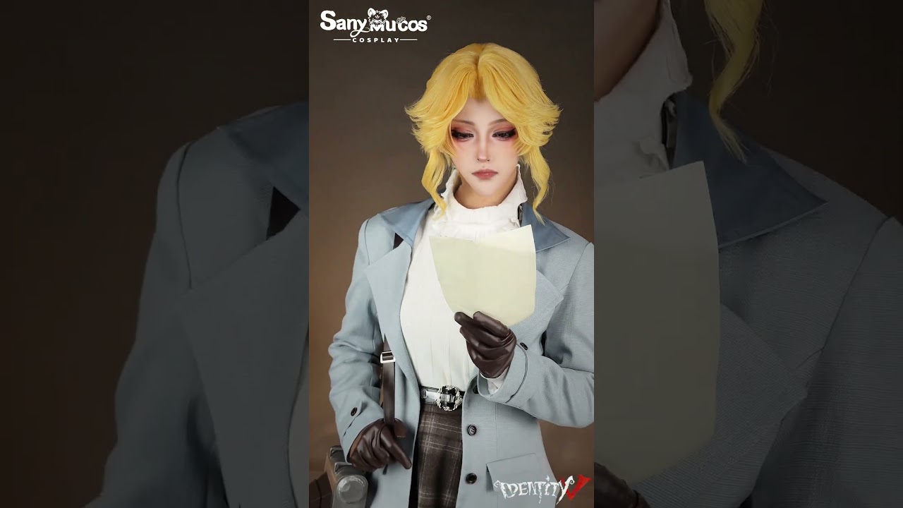 💙🤍📷Identity V Cosplay Journalist Reporter Cosplay Costume Premium Edition Showcase📷🤍💙 #sanymucos