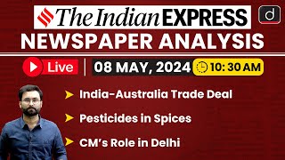 LIVE Newspaper Analysis | The Indian Express | 08 MAY 2024 | Drishti IAS English screenshot 3