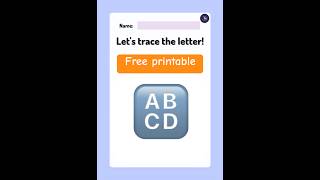 Trace The Letter Worksheet | Free Printable #drawing #tracing #tracinglettersforkids
