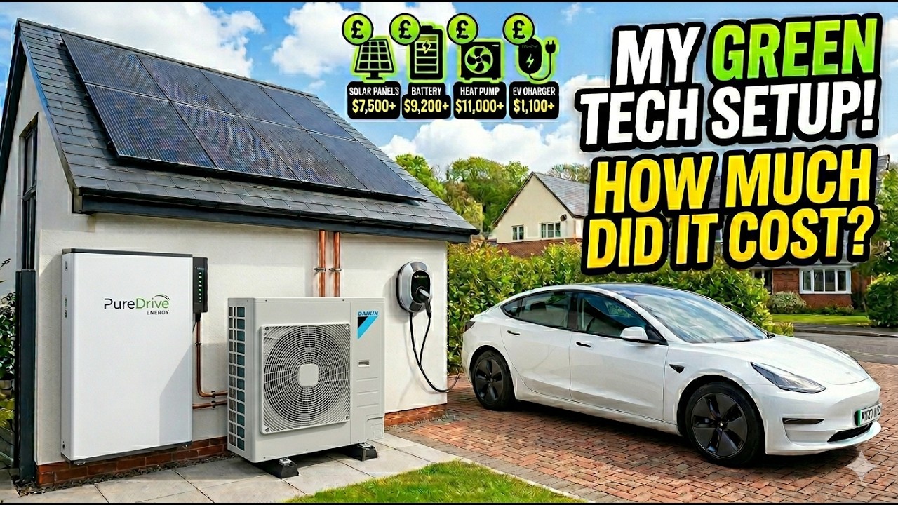 My Full Green Tech Setup: Solar Panel, Battery, Heat Pump and EV ...