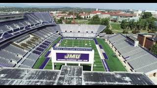 James Madison University Bridgeforth Stadium Drone