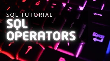 SQL OPERATORS | SYNTAX