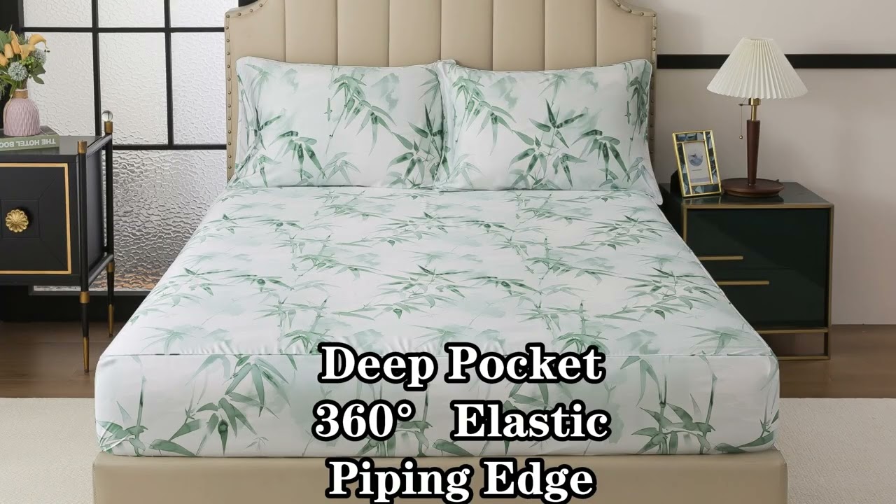 Ink Bamboo Bedding Sheet Set