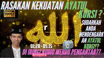 Masya Allah, 7(Tujuh) Kekuatan Ayat Kursi ! sebagai Ayat paling Agung - Ustadz. Abdul Somad. Lc., MA