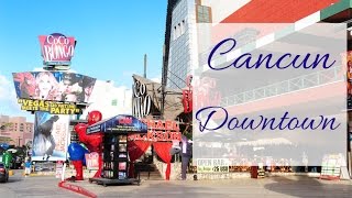 Downtown Cancun Mexico. Hotel Zone downtown.