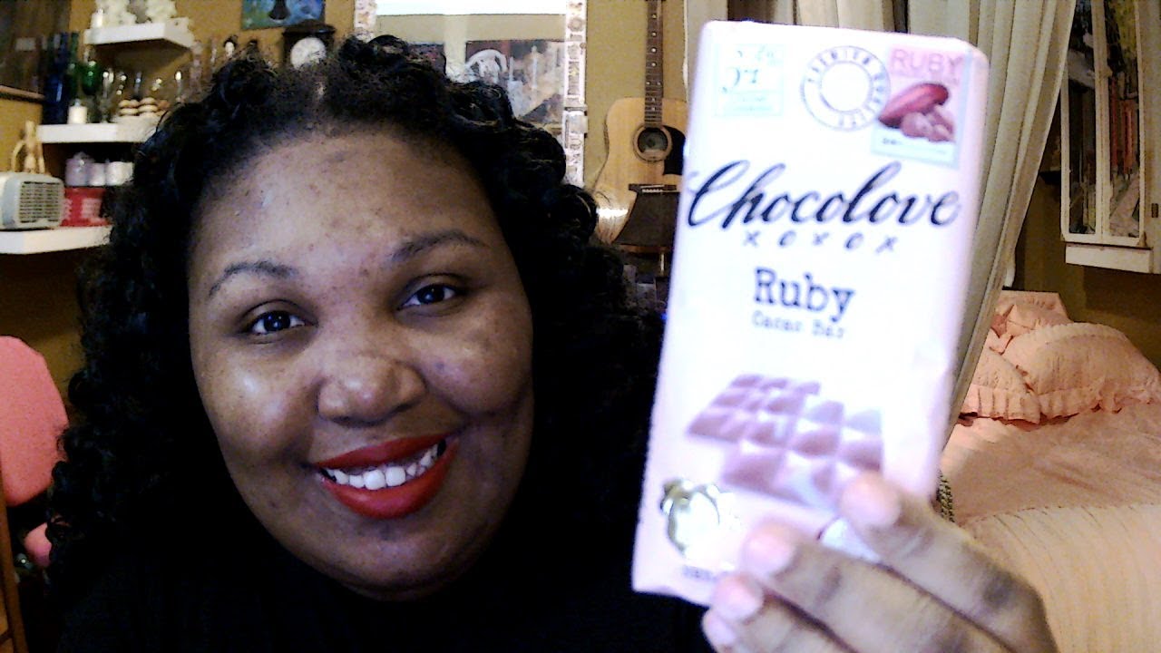 First Time Trying The Famous RUBY CHOCOLATE!! - Food Review - YouTube