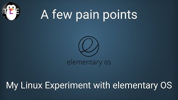 A few (very) minor pain points on elementaryOS