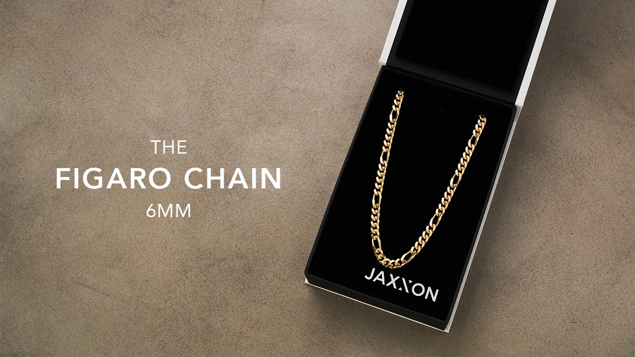 関税/送料込み【 JAXXON】フィガロチェーン 6mm Men's Gold Figaro Chain - 6mm | Men's Jewelry Unboxing