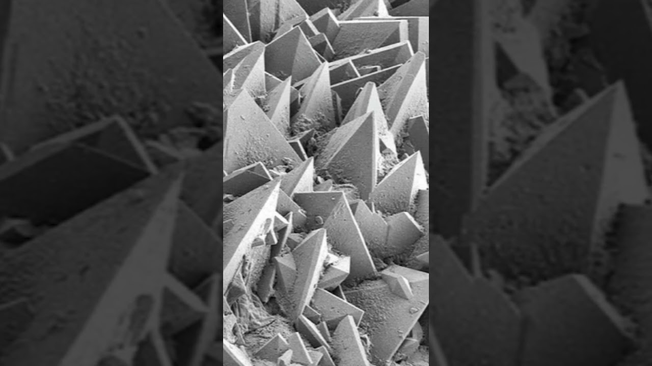History: Pictures of Kidney Stone Seen Under Electron Microscope