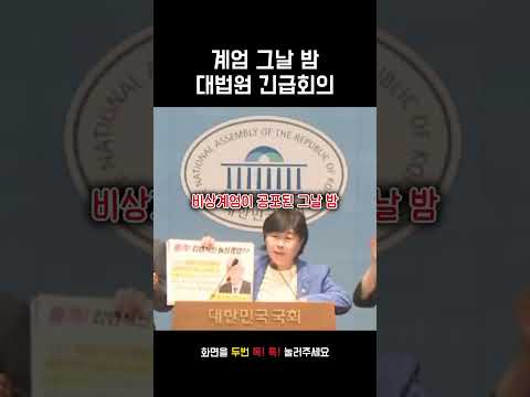 서영교 위원장이 직격한 계엄 밤 대법원 회의