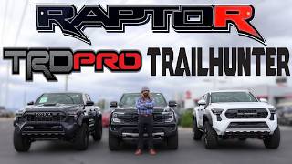 The Tacoma is BETTER?!? //2026 Ranger Raptor vs 2026 Tacoma Trailhunter vs 2026 Tacoma TRD PRO//