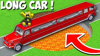 My LONG CAR VS BIG PIT WITH LAVA in Minecraft ! NEW G-WAGON LIMOUSINE ! by Lemon Craft 34,598 views 3 weeks ago 12 minutes, 8 seconds