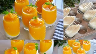 حلويات صيفيه منعشه بارده اقتصاديه 😋 مهلبية البرتقال Pudding with oranges