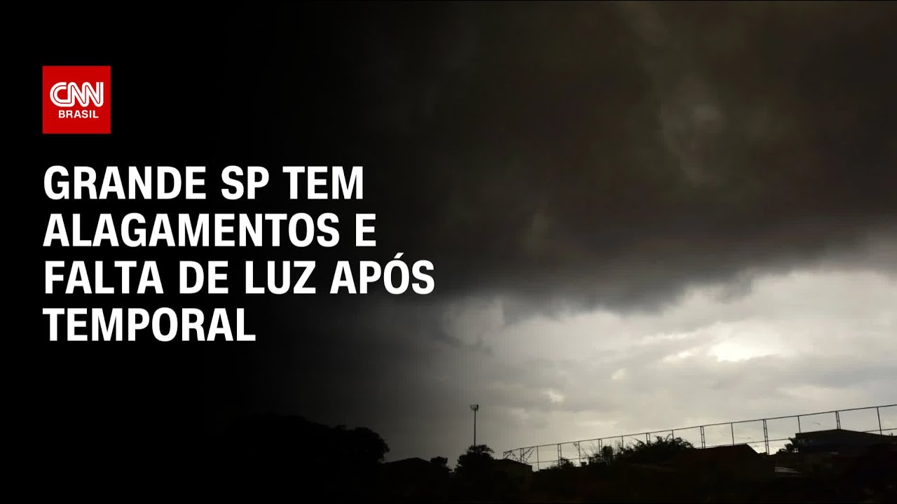 Chuva forte deixa mais de 50 mil imóveis sem luz em SP | AGORA CNN