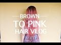 Brown To Pink Hair Vlog!