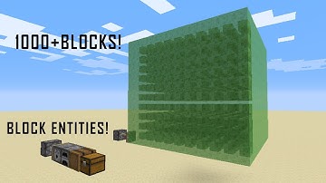 What if you could push 1000+ Blocks and Tile Entities in Minecraft
