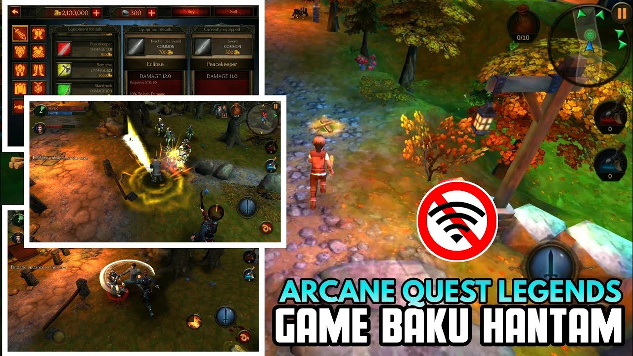 Arcane Quest Legends Gameplay Mod Apk + Data Tembus Lucky
