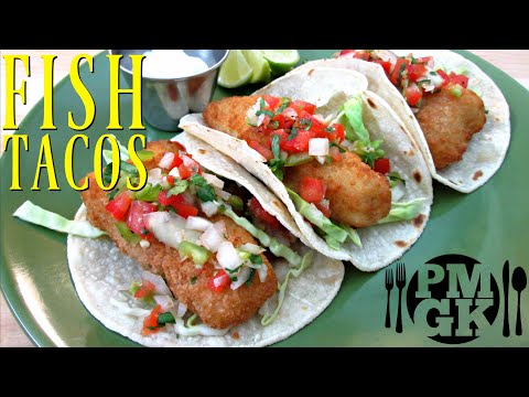 Crispy Fish Tacos - Deep Fried or Oven Baked - PoorMansGourmet