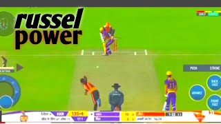 #russel power  kkr vs srh ipl 2019/real cricket