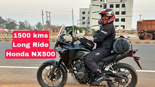 Bhubaneswar to Bangalore 1500 Kms long Ride on Honda NX500