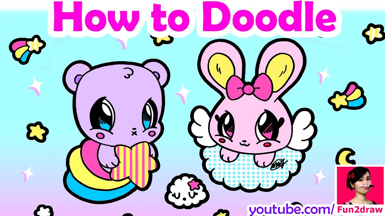 How To Draw Easy Kawaii Doodle Art YouTube