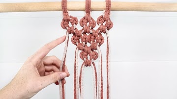 Alternating Circle Pattern | Intermediate Macrame Tutorial | (Aztec Sun Bar)