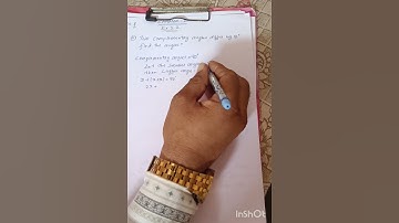 CLASS 8 | EX 2.2 |Q.NO 11 |TWO COMPLEMENTARY ANGLES ARE DIFFER BY 12 DEGREE.FIND THE ANGLES ?