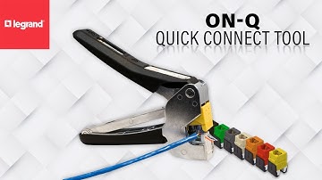 On-Q How To: QuickConnect Punch Down Tool Demonstration
