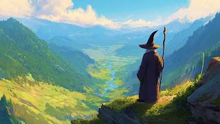 Slow Medieval Celtic Music with Nature Sounds | The Wizard's Valley