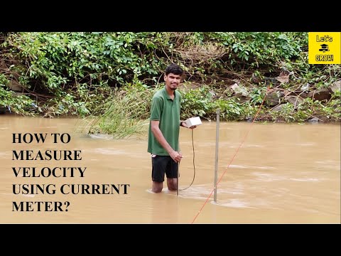 How to measure flow velocity using Current Meter.