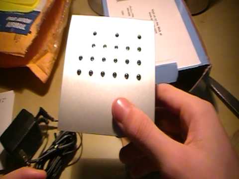 Crystal Blue Binary Clock Unboxing