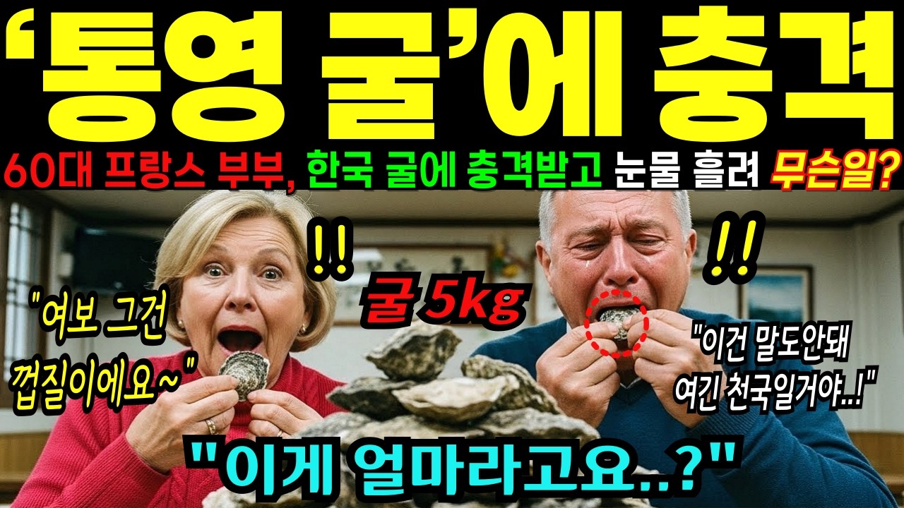 [해외감동사연] “프랑스에선 부자만 먹는다?” 한국 굴에 경악한 프랑스 60대 부부, 계산서 보고 눈물 흘린 사연!