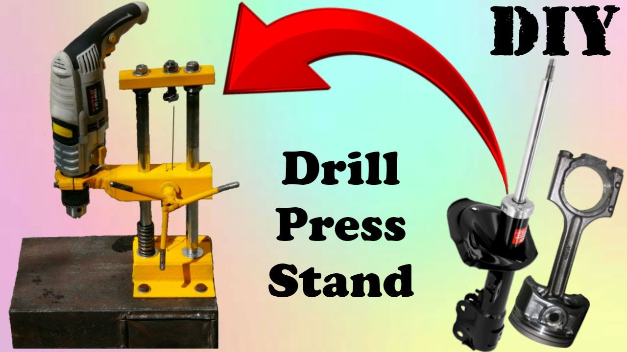 Homemade drill press stand. How to make a drill press stand at home YouTube