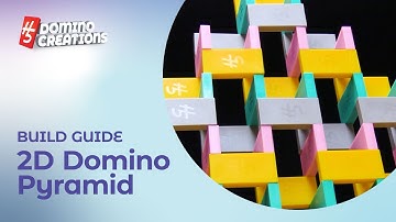 How to Build a 2D Domino Pyramid with Disney Dominos | Lily Hevesh | Games for Kids